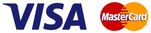 We Accept Visa and Mastercard